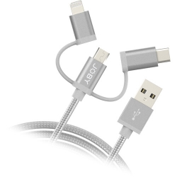 JOBY JB01818 - Kabel ChargeSync 3w1 1,2m Space Grey
